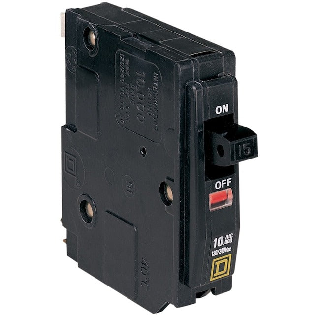 Square D 15A 1-Pole Toggle Circuit Breaker