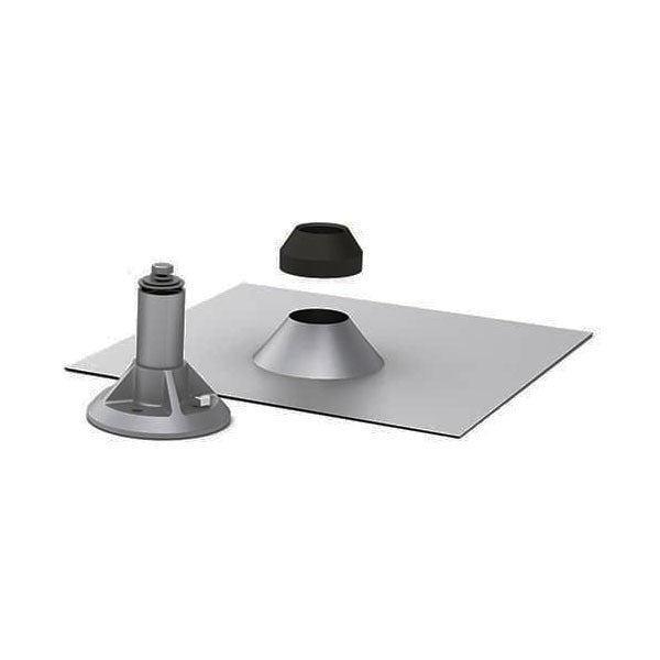 IronRidge QBase Composition Mount - 3.25" Post, 12" x 12", Mill Finish