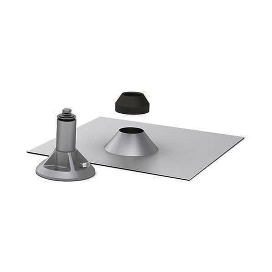 IronRidge QBase Composition Mount - 3.25" Post, 12" x 12", Mill Finish