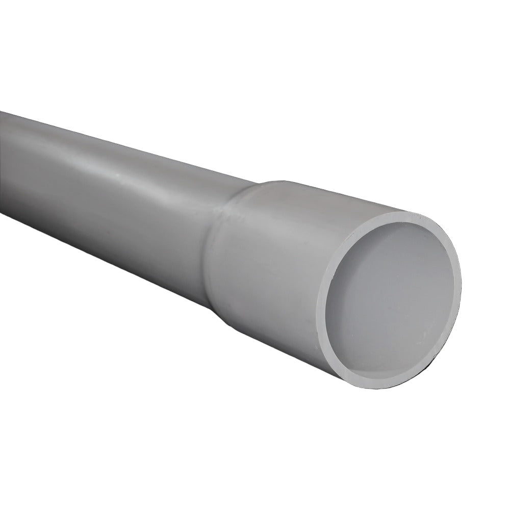PVC Straight Conduit, Schedule 40, Heavy Wall, 3/4 Inch, 10 Ft, Bell End (Pack of 10)