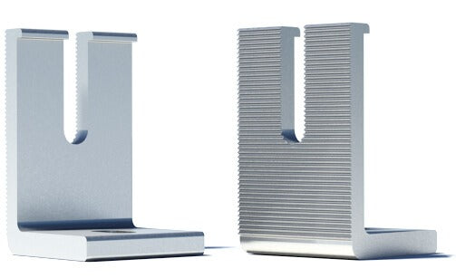 ironridge slotted l foot mill finish