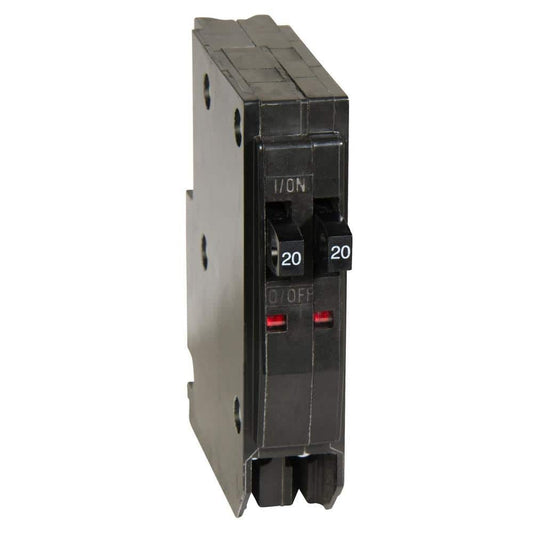 Square D Residential Circuit Breaker | 1 Pole | 20 A | 120/240 VAC | 10 kAIC | Toggle